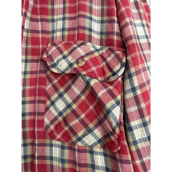 VINTAGE Flannel Shirt Mens 2X Lined Plaid Shacket Jacket 90s Outdoors Lumberjack - Picture 5 of 9